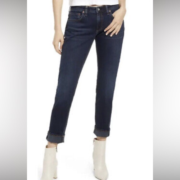 Rag & Bone Dre Low Rise Slim Boyfriend Jeans Bianca - Picture 1 of 6